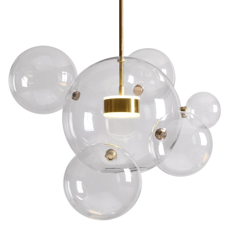 Подвесной светильник Giopato & Coombes Bolle Pendant 06 BUBBLE Прозрачный (Transparent) Латунь Подвесной светильник Giopato & Coombes Bolle Pendant 06 BUBBLE Прозрачный (Transparent) Латунь в Волгограде | Loft Concept