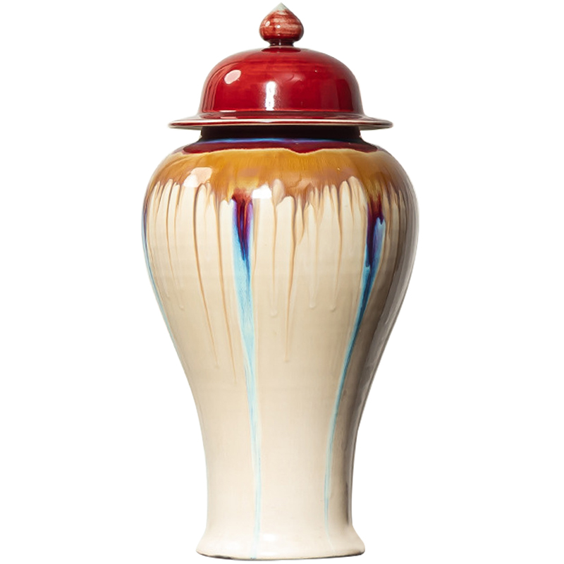 Ваза Beige Colored Rainbow Vase Красный Бежевый Мульти Ваза Beige Colored Rainbow Vase Красный Бежевый Мульти в Волгограде | Loft Concept