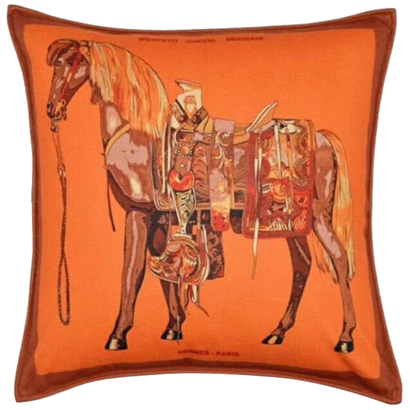 Декоративная подушка Hermes Horse 111 Декоративная подушка Hermes Horse 111 в Волгограде | Loft Concept