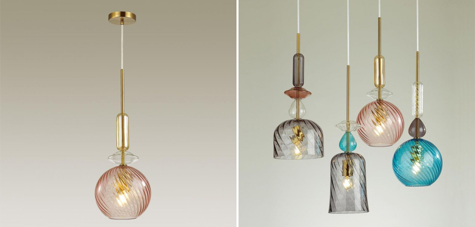 Подвесной Geometry Glass Розовый Подвесной Geometry Glass Розовый - Loft-Concept в Волгограде