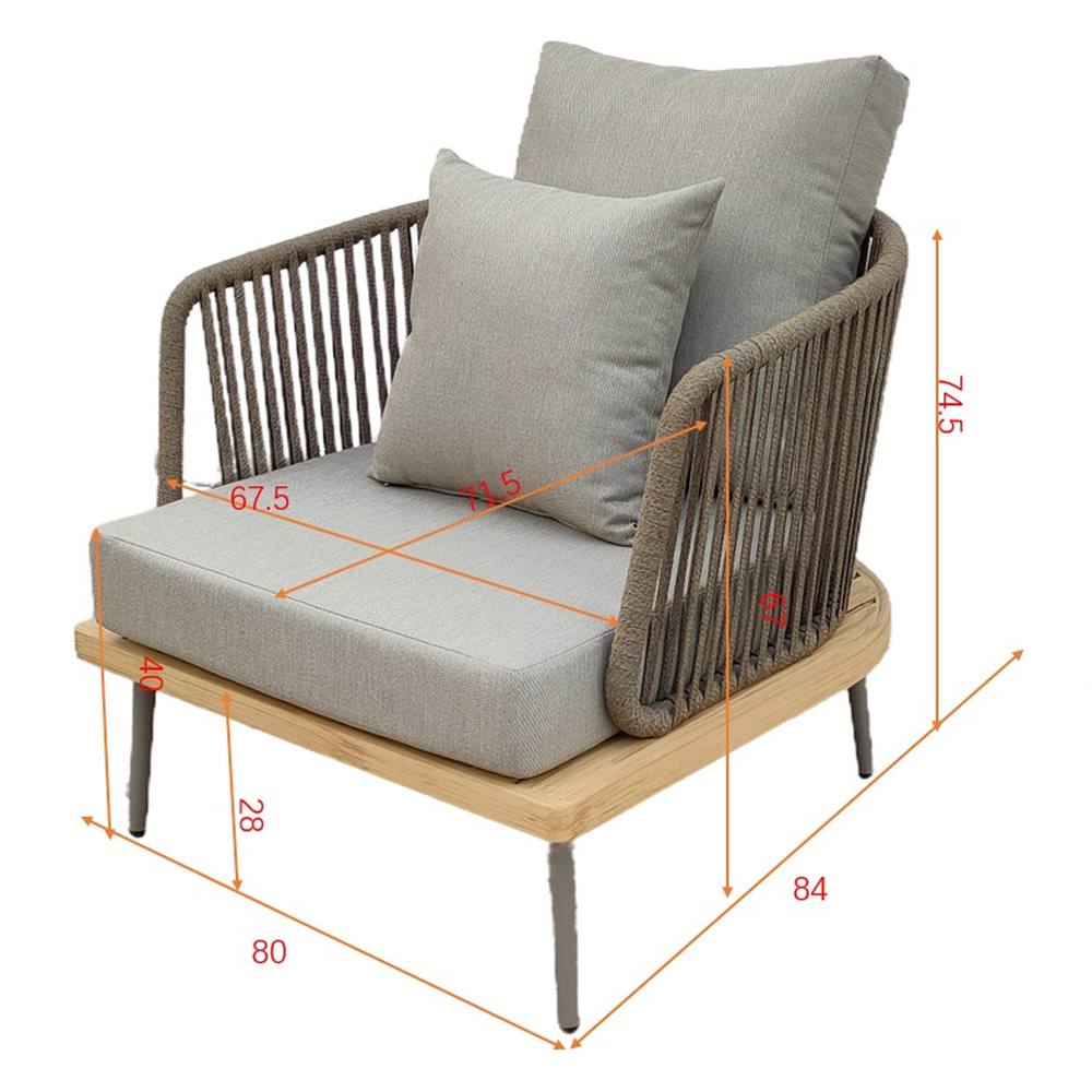 Кресло уличное серое Street Comfort Кресло уличное серое Street Comfort в Волгограде