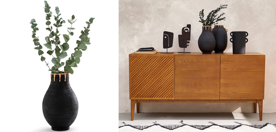 Ваза Ceramic Vase & Rattan D20 Ваза Ceramic Vase & Rattan D20 - Loft-Concept в Волгограде
