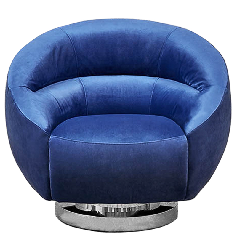 Кресло Bombalu Armchair Синий Хром Кресло Bombalu Armchair Синий Хром в Волгограде | Loft Concept