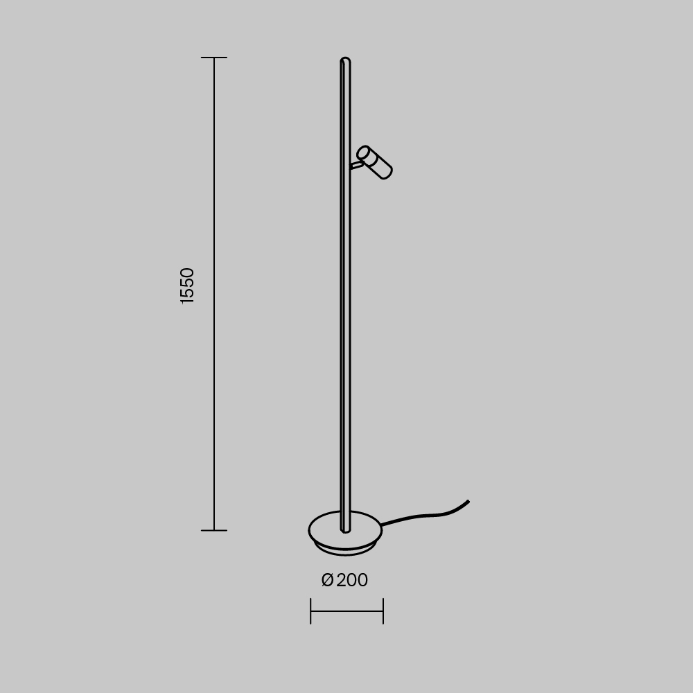 Напольный светильник Thin 3000К 14Вт в Волгограде