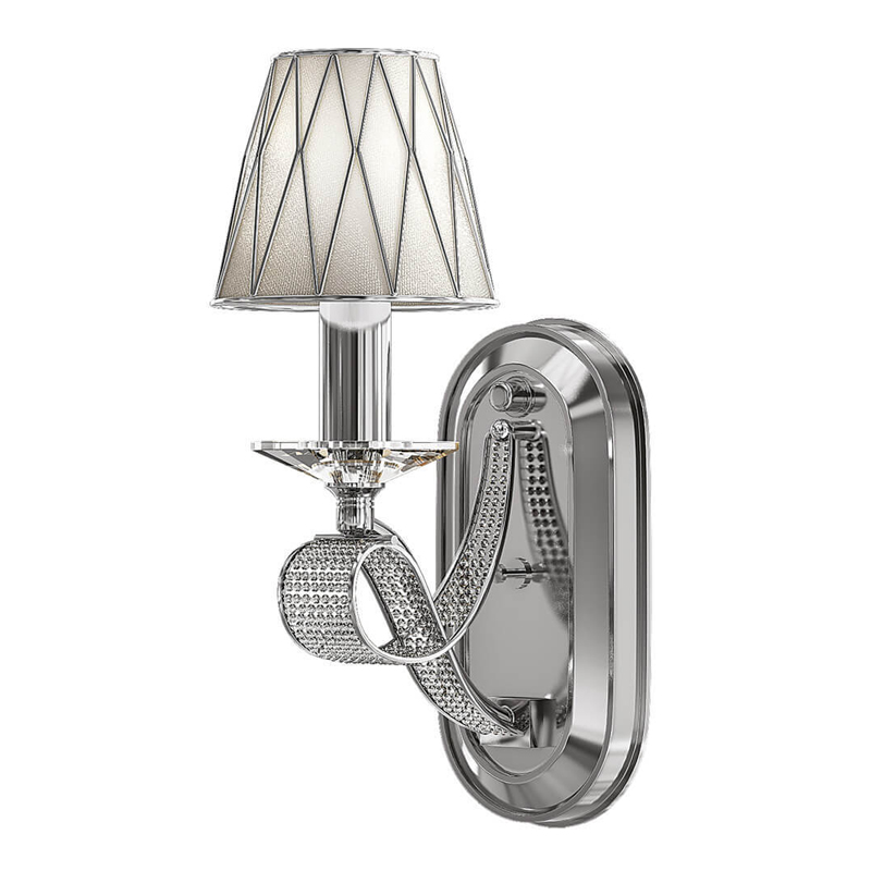 Бра Franseza Sconce chrome Хром Белый Бра Franseza Sconce chrome Хром Белый в Волгограде | Loft Concept