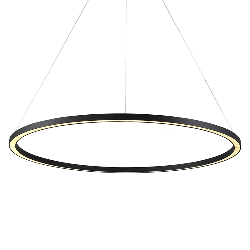 Люстра подвесная светодиодная кольцевая Ring Horizontal Черный Белый Золотой Люстра подвесная светодиодная кольцевая Ring Horizontal Черный Белый Золотой в Волгограде | Loft Concept