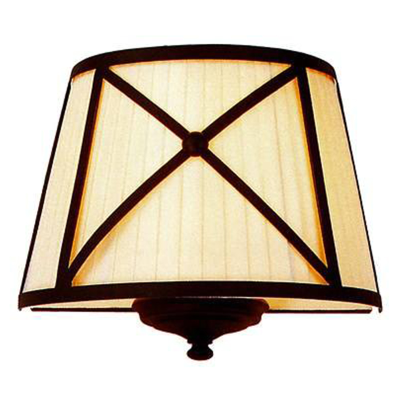 Бра Provence Lampshade Light Brown Wall Lamp Коричневый Бежевый Бра Provence Lampshade Light Brown Wall Lamp Коричневый Бежевый в Волгограде | Loft Concept