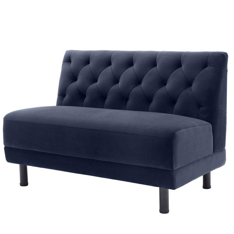 Диван Eichholtz Sofa Rochdale I Сапфирово-синий Черный Диван Eichholtz Sofa Rochdale I Сапфирово-синий Черный в Волгограде | Loft Concept