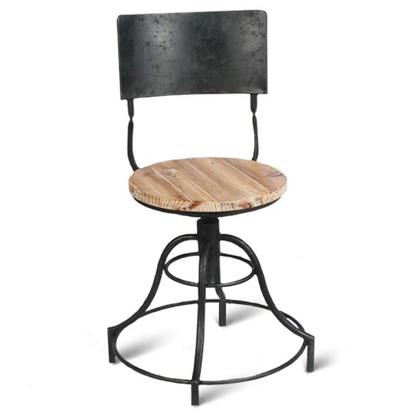 Барный стул Industrial Barstool Vintage Black Винтажный черный Коричневый Барный стул Industrial Barstool Vintage Black Винтажный черный Коричневый в Волгограде | Loft Concept
