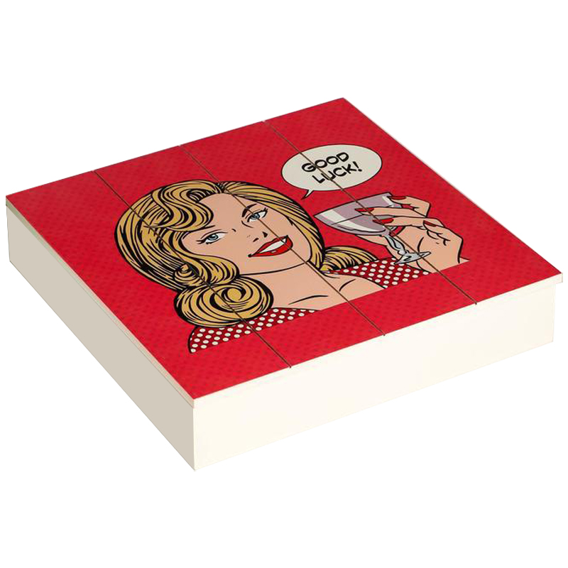 Шкатулка Pop Art Girl red Красный Белый Шкатулка Pop Art Girl red Красный Белый в Волгограде | Loft Concept