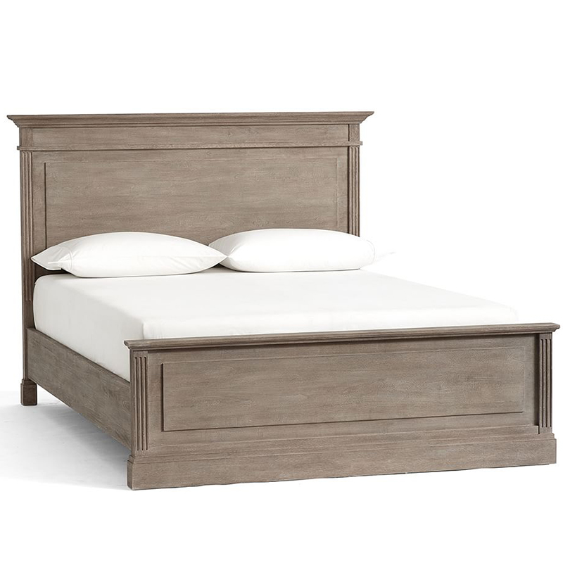 Кровать Benjamin Bed Белый Бежево-серый Кровать Benjamin Bed Белый Бежево-серый в Волгограде | Loft Concept
