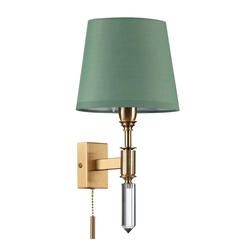 Бра Ramona Green Wall Lamp Бронза Зеленый Бра Ramona Green Wall Lamp Бронза Зеленый в Волгограде | Loft Concept