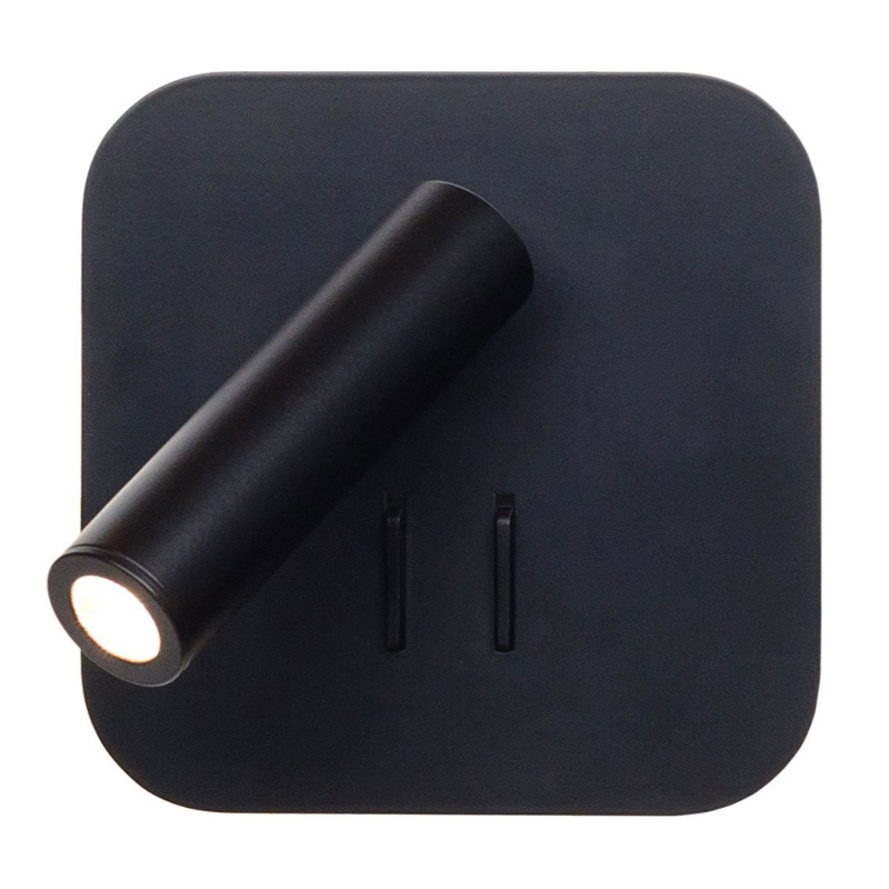 Настенный спот Black Square Spot Wall Lamp Черный Настенный спот Black Square Spot Wall Lamp Черный в Волгограде | Loft Concept