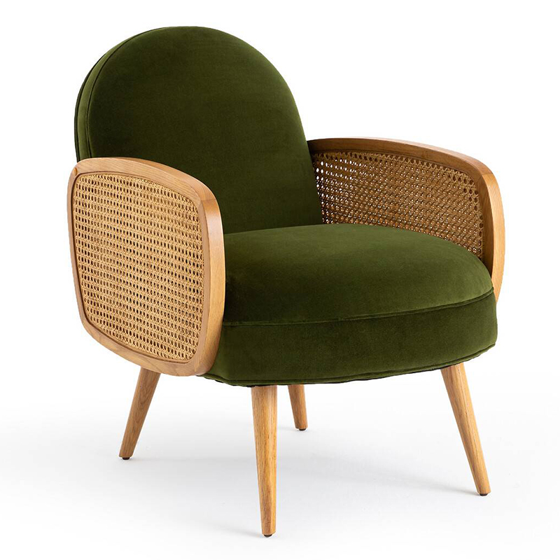 Кресло Morten Wicker Green Armchair Зеленый Кресло Morten Wicker Green Armchair Зеленый в Волгограде | Loft Concept