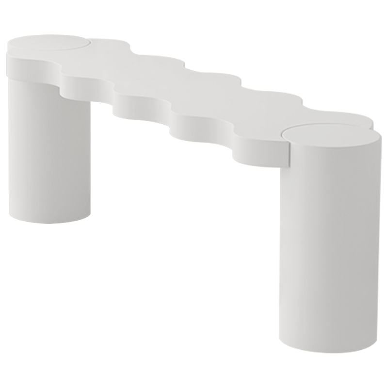 Кофейный стол Safaa Curved Coffee Table Бежевый Белый Кофейный стол Safaa Curved Coffee Table Бежевый Белый в Волгограде | Loft Concept
