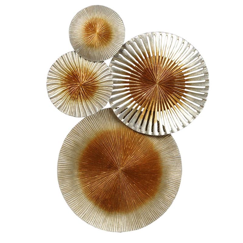 Арт-объект Apollo Silver and Gold Wall Plaque Disc gap 4 Золотой Серебряный Арт-объект Apollo Silver and Gold Wall Plaque Disc gap 4 Золотой Серебряный в Волгограде | Loft Concept