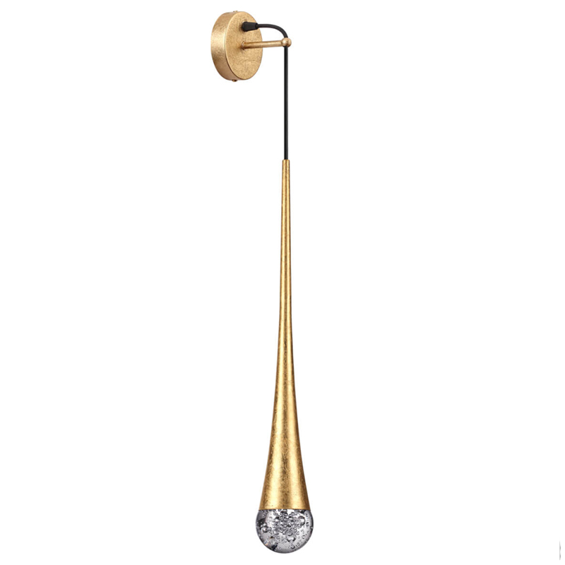 Бра Golden Drop Lamp Золотой Прозрачное Стекло Бра Golden Drop Lamp Золотой Прозрачное Стекло в Волгограде | Loft Concept