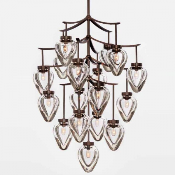 Люстра Alison Berger Chamber Chandelier Темная бронза Прозрачный Люстра Alison Berger Chamber Chandelier Темная бронза Прозрачный в Волгограде | Loft Concept