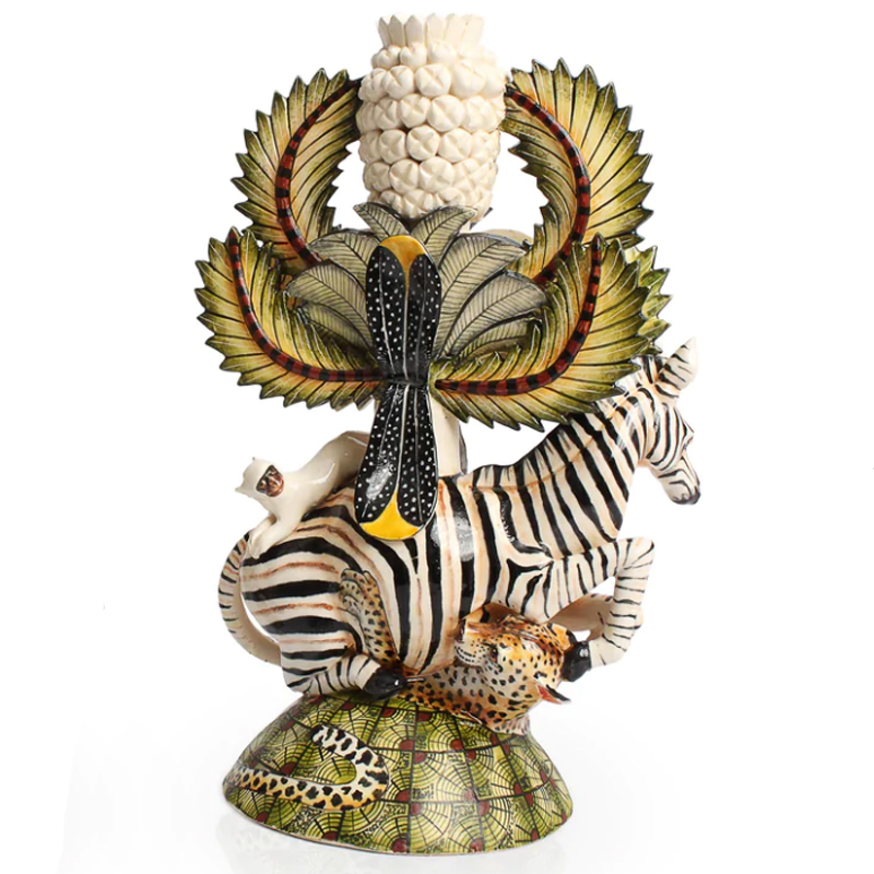 Подсвечник Зебры Zebra and Leopard Candle Holders Зеленый Подсвечник Зебры Zebra and Leopard Candle Holders Зеленый в Волгограде | Loft Concept