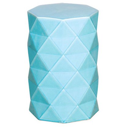 Керамический табурет Octagon Geometric Blue Голубой Керамический табурет Octagon Geometric Blue Голубой в Волгограде | Loft Concept
