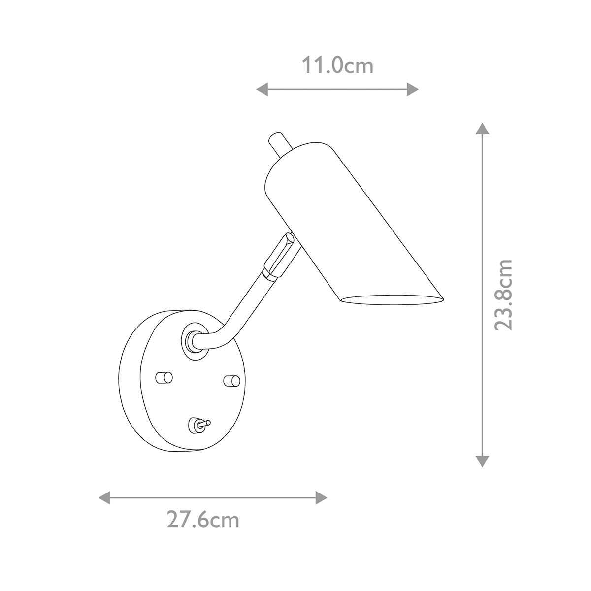 Бра с цилиндрическим плафоном и круглым основанием с выключателем Elstead Lighting в Волгограде