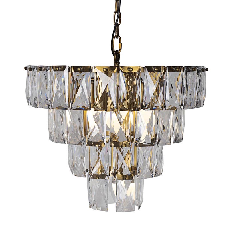 Люстра Tiers Crystal Light Chandelier brass 7 Латунь Люстра Tiers Crystal Light Chandelier brass 7 Латунь в Волгограде | Loft Concept