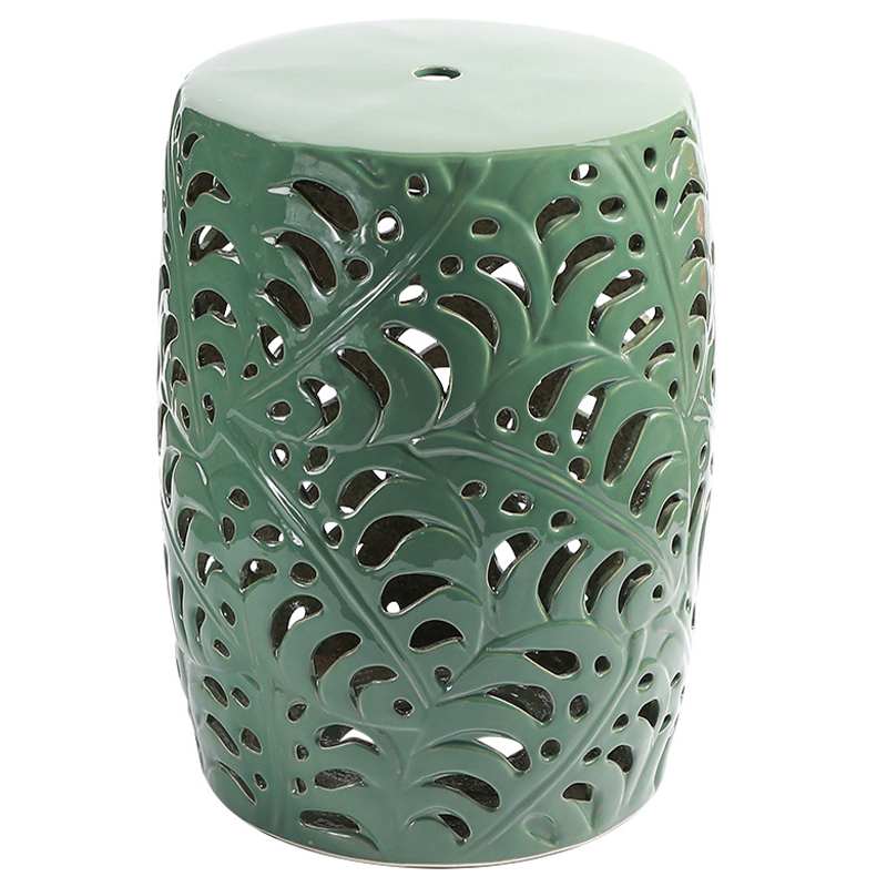 Керамический табурет Green Leaves Ceramic Stool Зеленый шалфей Керамический табурет Green Leaves Ceramic Stool Зеленый шалфей в Волгограде | Loft Concept
