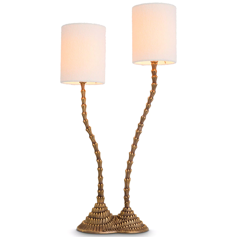 Настольная лампа Eichholtz Table Lamp Forenza Латунь Белый Настольная лампа Eichholtz Table Lamp Forenza Латунь Белый в Волгограде | Loft Concept
