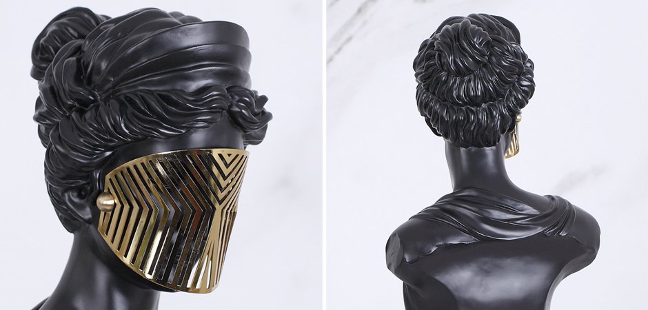 Статуэтка Bust Woman in Mask Статуэтка Bust Woman in Mask - Loft-Concept в Волгограде
