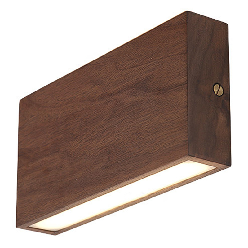 Wall Lamp Retro Square Fixtures Led Up and Down Бра Темное дерево Коричневый Wall Lamp Retro Square Fixtures Led Up and Down Бра Темное дерево Коричневый в Волгограде | Loft Concept