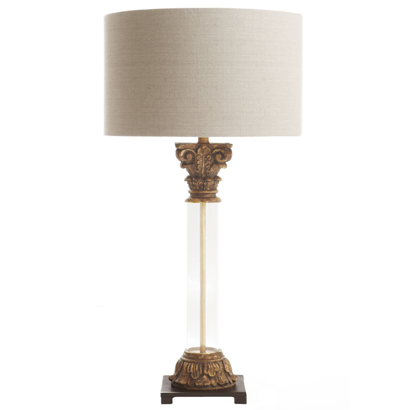Настольная лампа Odette Provence Table lamp Белый Коричневый винтаж Настольная лампа Odette Provence Table lamp Белый Коричневый винтаж в Волгограде | Loft Concept