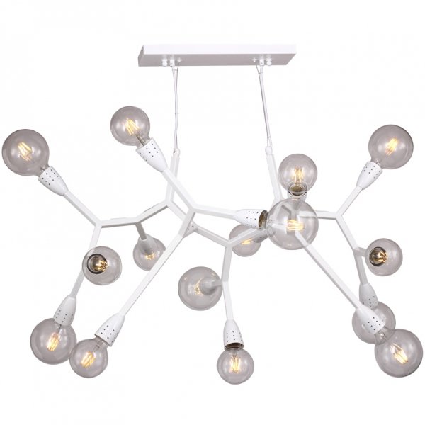 Люстра Polygon Chandelier 15 White Белый Люстра Polygon Chandelier 15 White Белый в Волгограде | Loft Concept