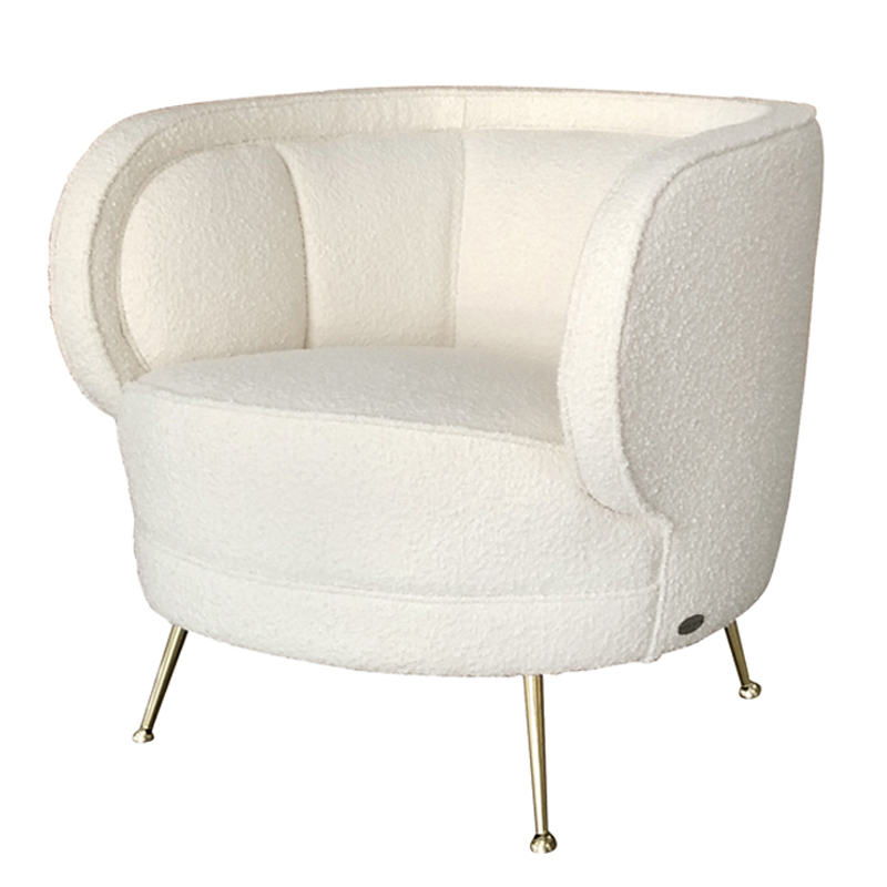 Кресло Boucle Teana Armchair Белый Кресло Boucle Teana Armchair Белый в Волгограде | Loft Concept