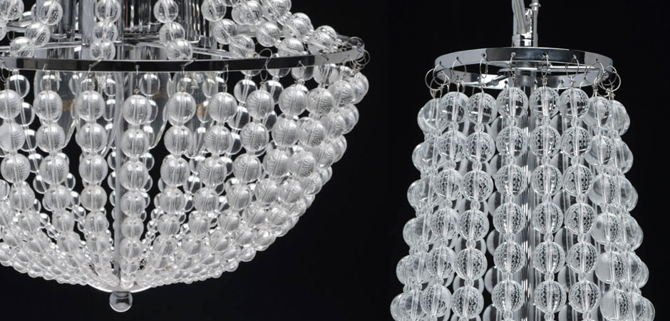Люстра Virginia Clear Beads Chandelier chrome - фото №1
