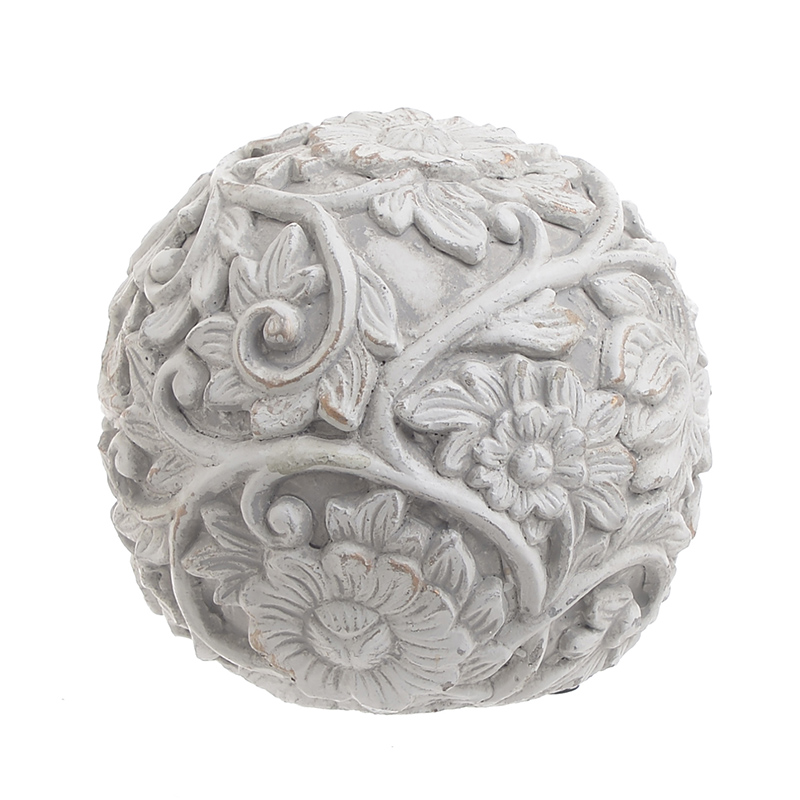 Статуэтка Flowers Pattern Ball Серый в Волгограде | Loft Concept 