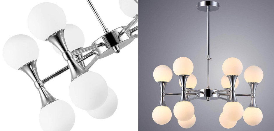 Люстра Ball Valley Chandelier Chromium 12 Люстра Ball Valley Chandelier Chromium 12 - Loft-Concept в Волгограде
