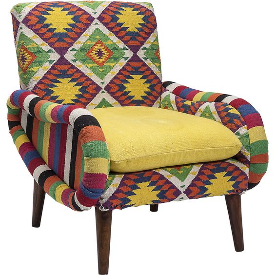 Кресло Ethnotica Kelim Chair Мульти Кресло Ethnotica Kelim Chair Мульти в Волгограде | Loft Concept
