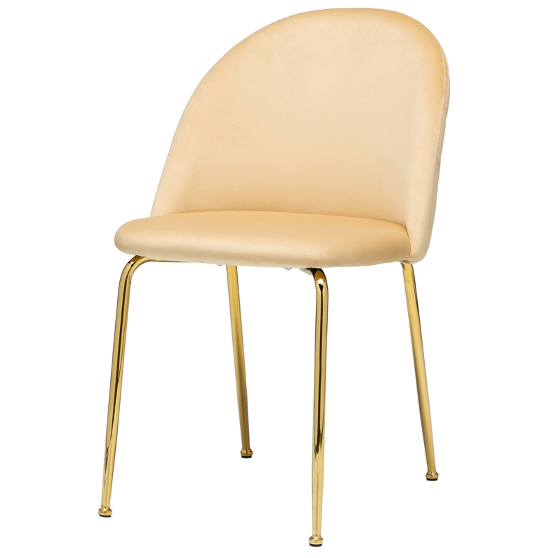 Стул Vendramin Dining Chair beige Бежевый Глянцевое золото Стул Vendramin Dining Chair beige Бежевый Глянцевое золото в Волгограде | Loft Concept