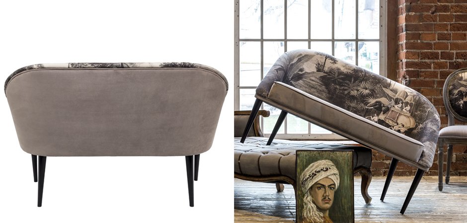 Диван Sofa Bengal gray landscape Диван Sofa Bengal gray landscape - Loft-Concept в Волгограде