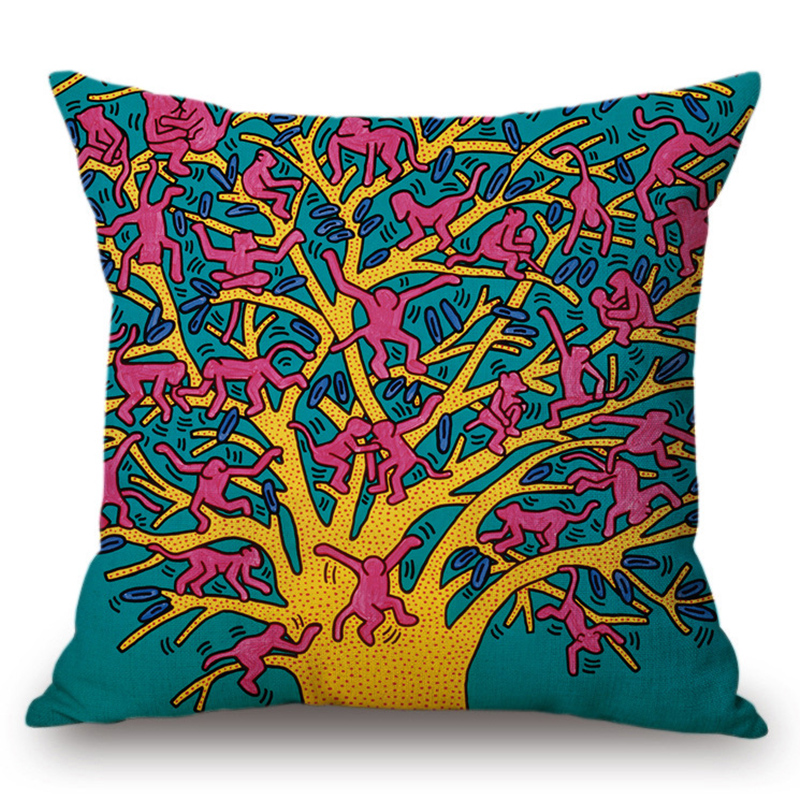 Подушка Keith Haring 8 Мульти Подушка Keith Haring 8 Мульти в Волгограде | Loft Concept