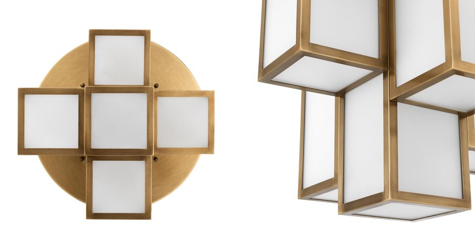 Потолочный светильник Eichholtz Ceiling Lamp Axel Antique brass Потолочный светильник Eichholtz Ceiling Lamp Axel Antique brass - Loft-Concept в Волгограде
