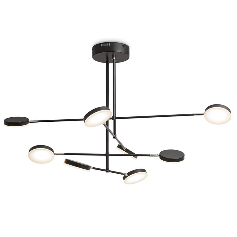 Люстра Maxine Light Chandelier 107 Черный Белый Люстра Maxine Light Chandelier 107 Черный Белый в Волгограде | Loft Concept
