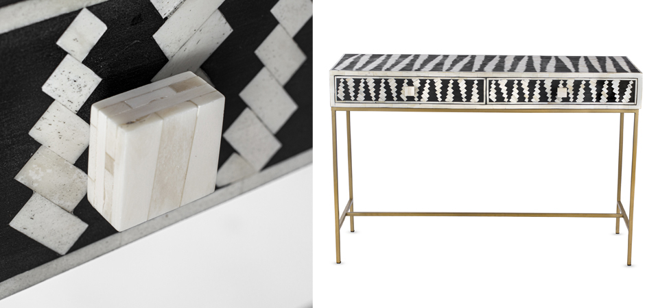 Консоль Mandika Bone Inlay Console Консоль Mandika Bone Inlay Console - Loft-Concept в Волгограде