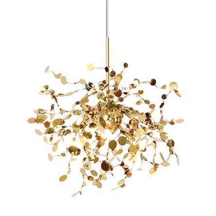 Люстра Terzani Argent Suspension Pendant lamp 40 Gold Глянцевое золото Люстра Terzani Argent Suspension Pendant lamp 40 Gold Глянцевое золото в Волгограде | Loft Concept