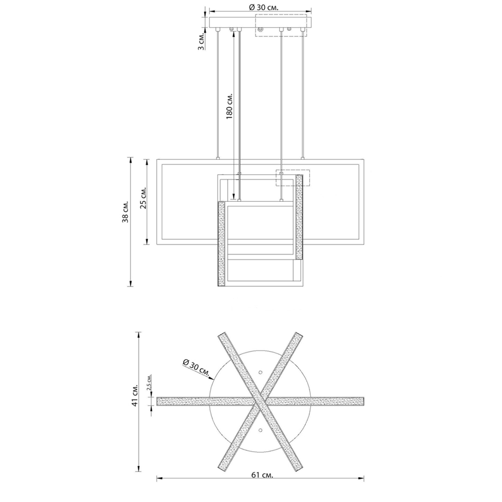 Люстра светодиодная прямоугольная LED Chandelier Rectangular Люстра светодиодная прямоугольная LED Chandelier Rectangular в Волгограде