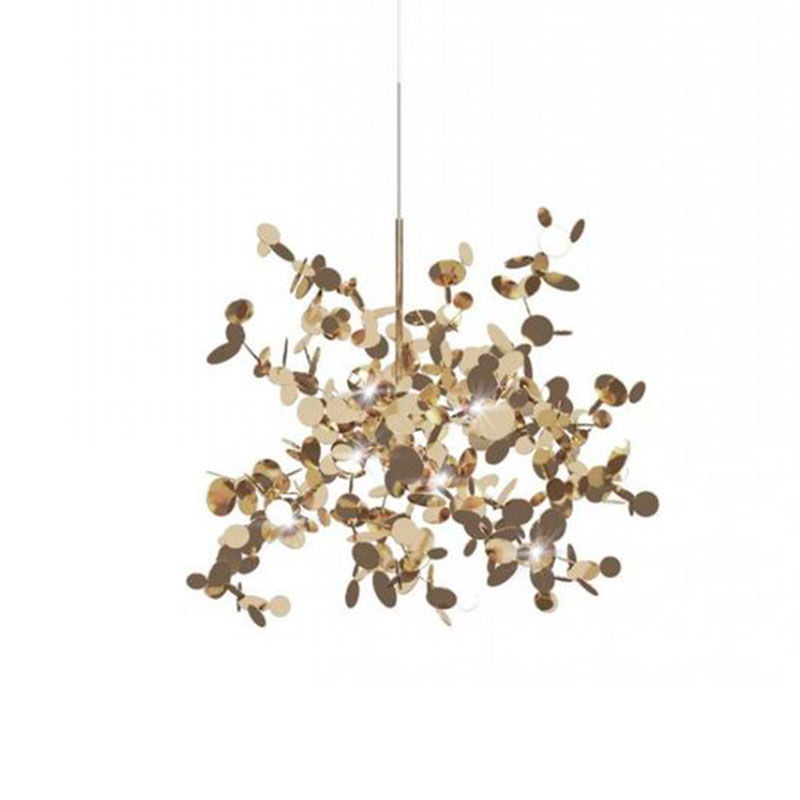 Люстра Terzani Argent Suspension Gold Pendant lamp диаметр 40 Золотой Люстра Terzani Argent Suspension Gold Pendant lamp диаметр 40 Золотой в Волгограде | Loft Concept