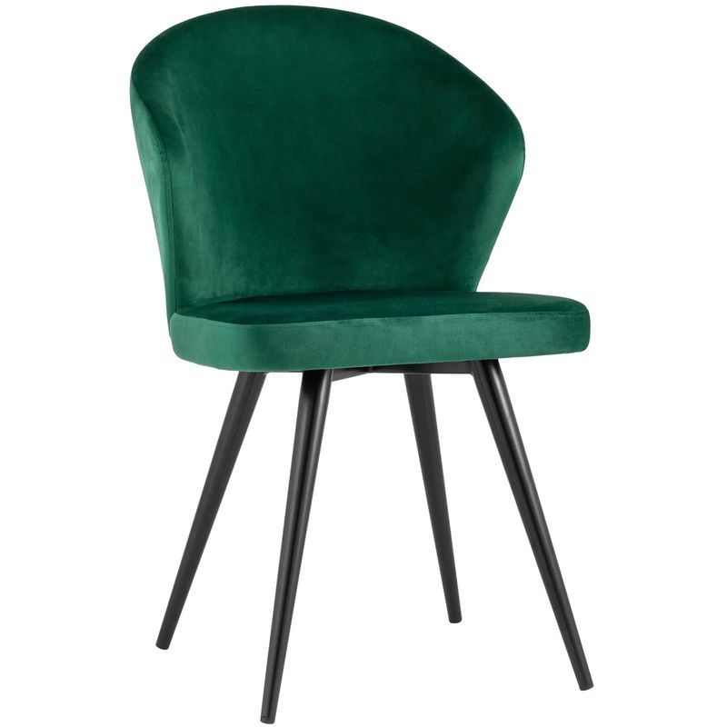 Стул Зеленый Бархат Volante Chair Зеленый Черный Стул Зеленый Бархат Volante Chair Зеленый Черный в Волгограде | Loft Concept