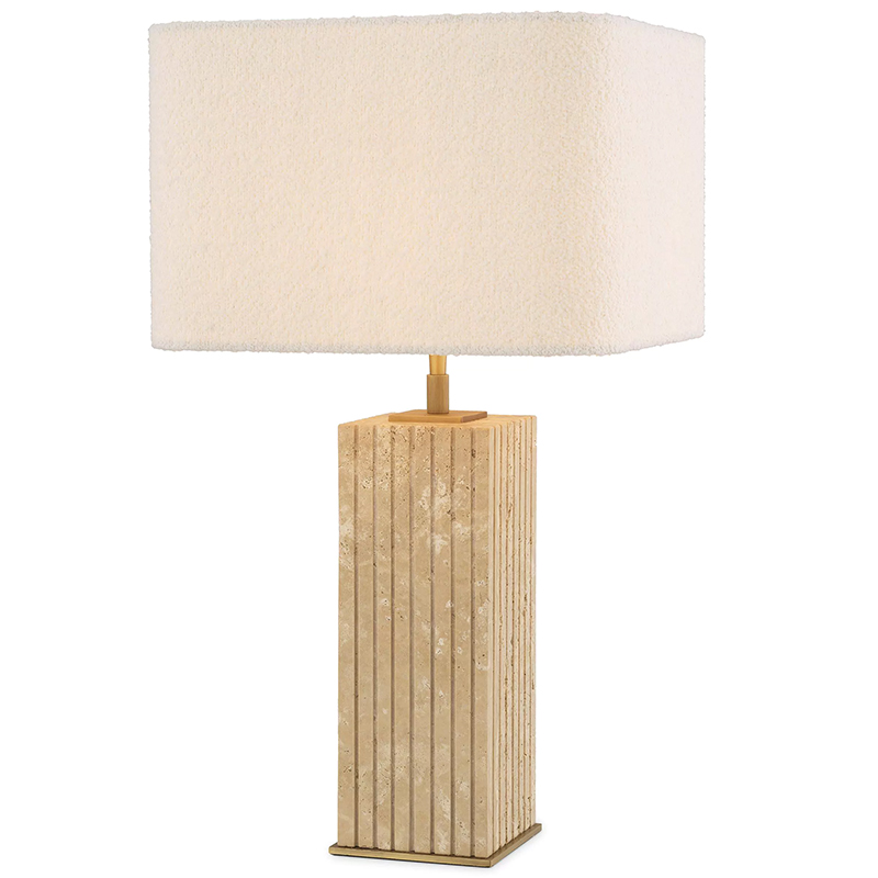Настольная лампа Eichholtz Table Lamp Giova Square Бежево-серый Белый Настольная лампа Eichholtz Table Lamp Giova Square Бежево-серый Белый в Волгограде | Loft Concept