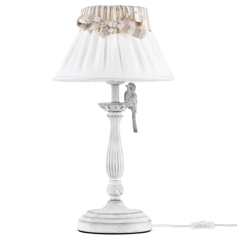 Настольная лампа Refined Provence Table lamp Белый Бежевый Настольная лампа Refined Provence Table lamp Белый Бежевый в Волгограде | Loft Concept
