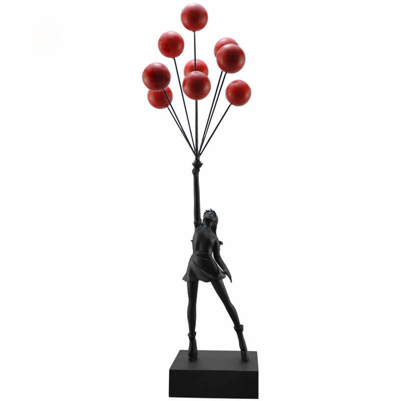Статуэтка Flying Balloons Girl black Черный Красный Статуэтка Flying Balloons Girl black Черный Красный в Волгограде | Loft Concept
